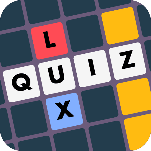 Icône de l'application LuxQuiz : une grille de mots croisés formant le mot LUXQUIZ