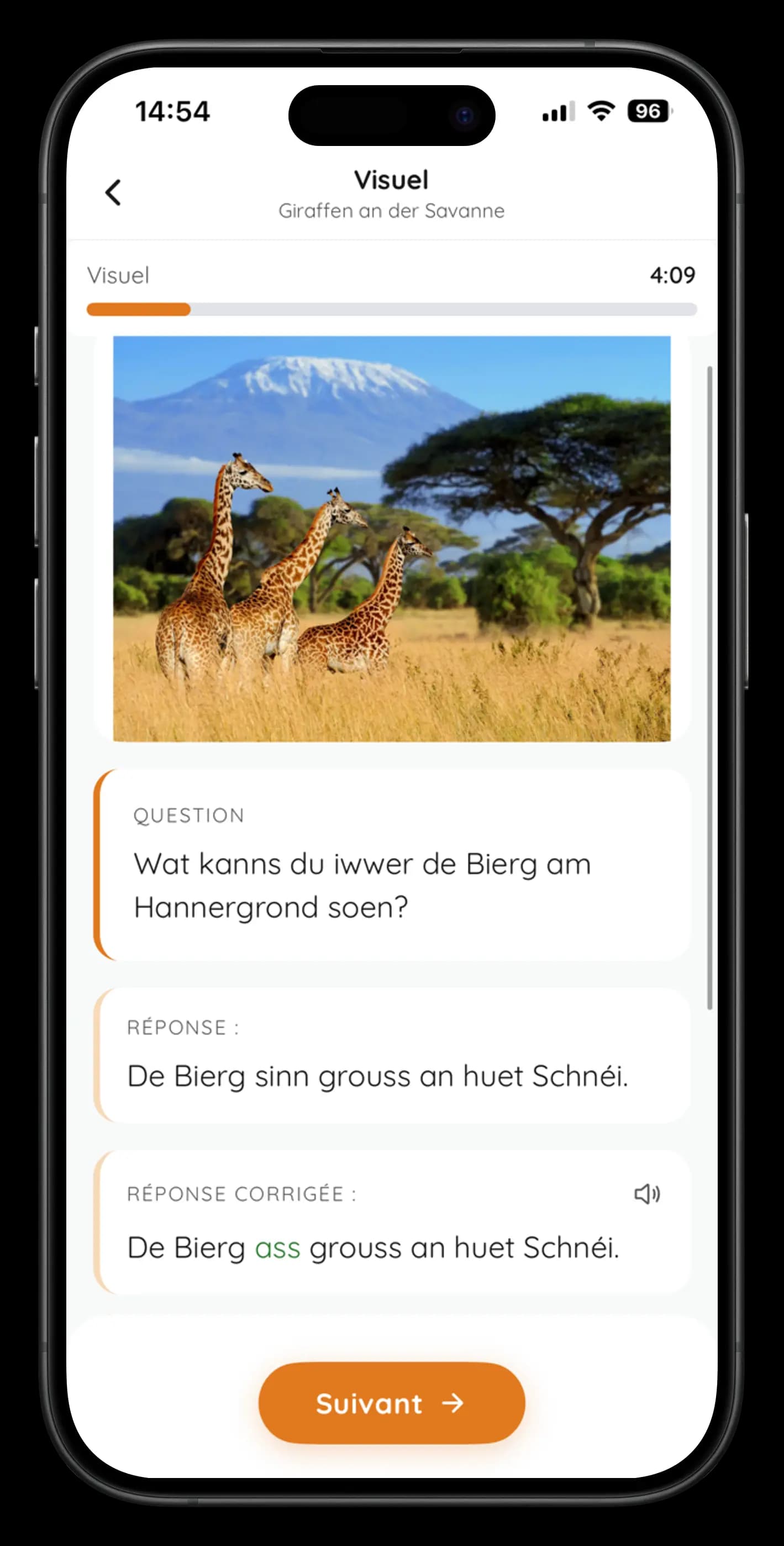 Guided learning path interface